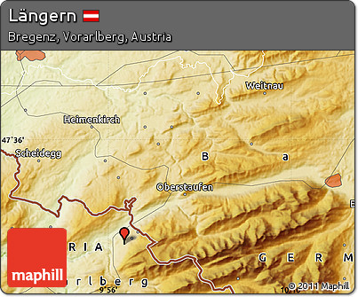 Physical Map of Längern