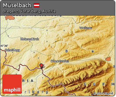 Physical Map of Müselbach