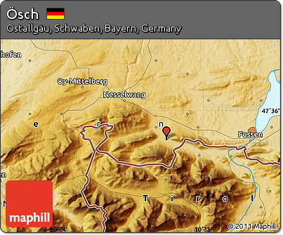 Physical Map of Ösch