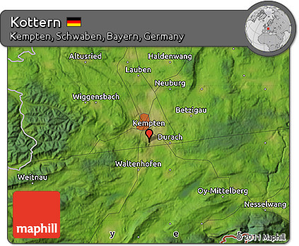 Satellite Map of Kottern