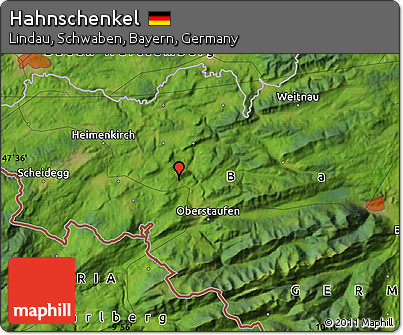 Satellite Map of Hahnschenkel