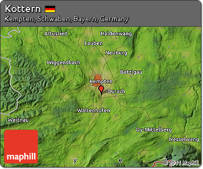 Satellite Map of Kottern