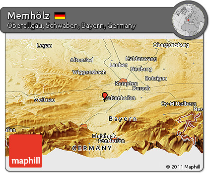 Physical Panoramic Map of Memhölz