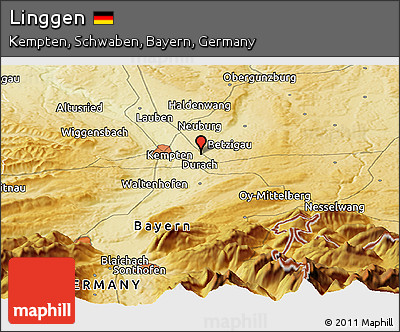 Physical Panoramic Map of Linggen