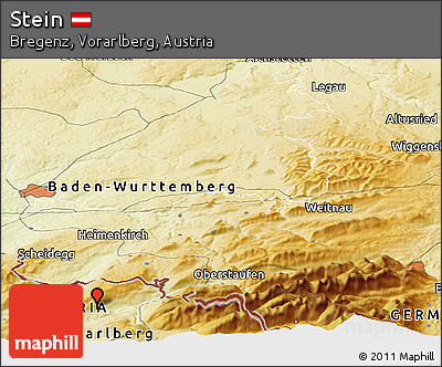 Physical Panoramic Map of Stein