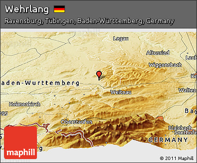 Physical Panoramic Map of Wehrlang