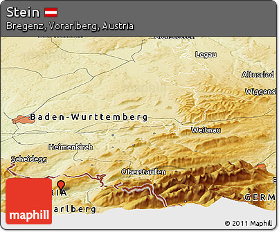 Physical Panoramic Map of Stein