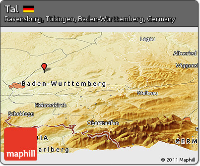 Physical Panoramic Map of Tal
