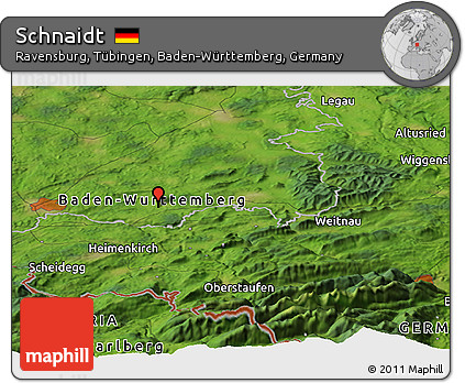 Satellite Panoramic Map of Schnaidt