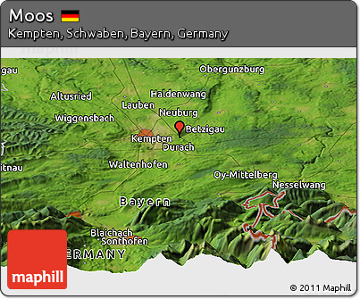 Satellite Panoramic Map of Moos