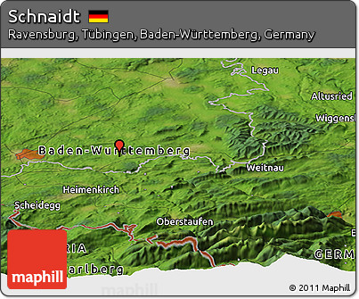 Satellite Panoramic Map of Schnaidt