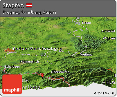 Satellite Panoramic Map of Stapfen