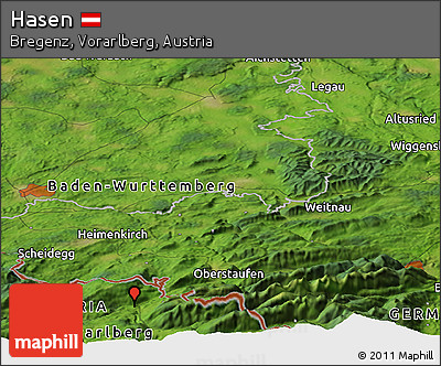 Satellite Panoramic Map of Hasen