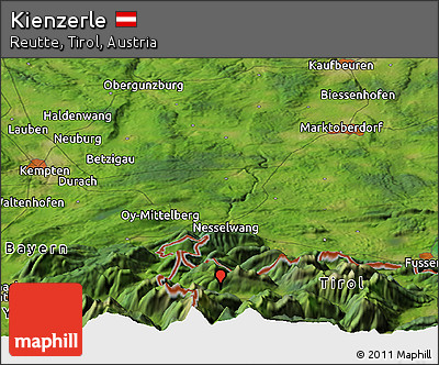 Satellite Panoramic Map of Kienzerle
