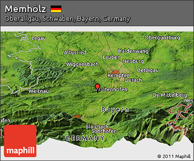 Satellite Panoramic Map of Memhölz