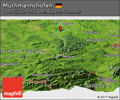 Satellite Panoramic Map of Muthmannshofen