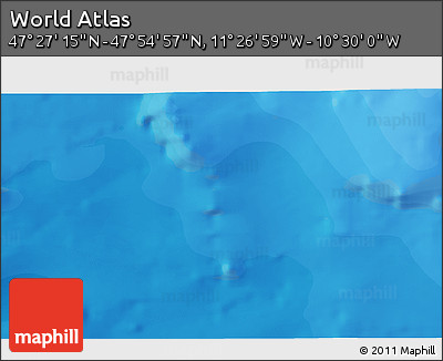 Political 3D Map of the Area around 47° 41' 6" N, 10° 58' 29" W