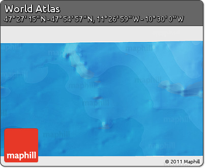 Political 3D Map of the Area around 47° 41' 6" N, 10° 58' 29" W
