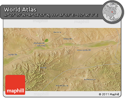 Satellite 3D Map of the Area around 47° 41' 6" N, 112° 16' 30" E