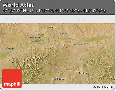 Satellite 3D Map of the Area around 47° 41' 6" N, 112° 16' 30" E