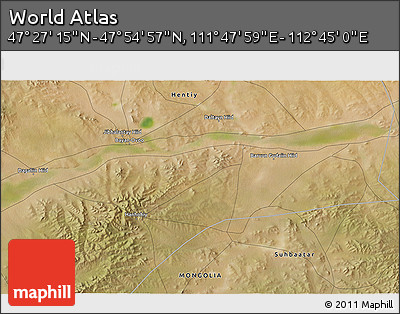 Satellite 3D Map of the Area around 47° 41' 6" N, 112° 16' 30" E