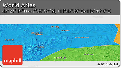 Political Panoramic Map of the Area around 47° 41' 6" N, 112° 16' 30" E