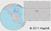 Gray Location Map of the area around 47° 41' 6" N, 115° 31' 30" W