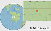 Savanna Style Location Map of the area around 47° 41' 6" N, 115° 31' 30" W
