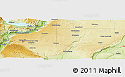 Physical Panoramic Map of the area around 47° 41' 6" N, 119° 46' 30" W