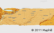 Political Panoramic Map of the area around 47° 41' 6" N, 119° 46' 30" W