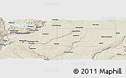 Shaded Relief Panoramic Map of the area around 47° 41' 6" N, 119° 46' 30" W