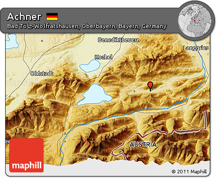Physical 3D Map of Achner