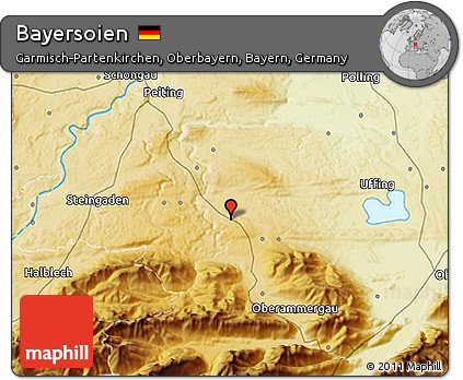 Physical 3D Map of Bayersoien