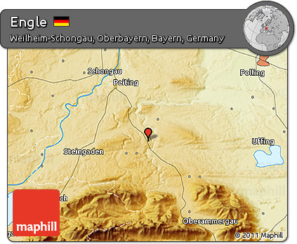 Physical 3D Map of Engle