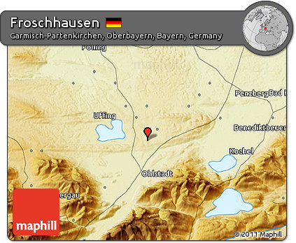 Physical 3D Map of Froschhausen