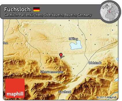Physical 3D Map of Fuchsloch
