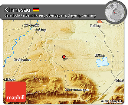 Physical 3D Map of Kirmesau