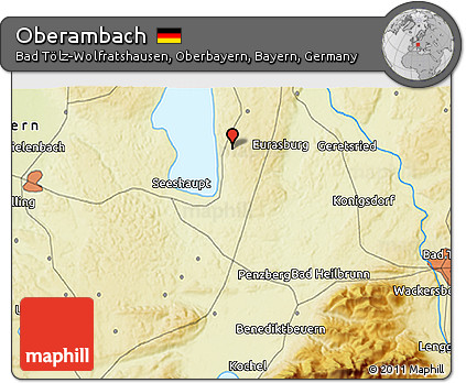 Physical 3D Map of Oberambach