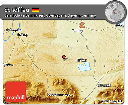 Physical 3D Map of Schöffau