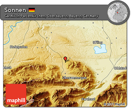 Physical 3D Map of Sonnen