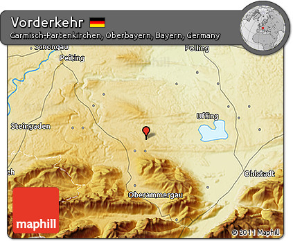 Physical 3D Map of Vorderkehr