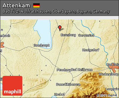 Physical 3D Map of Attenkam