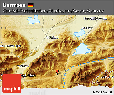 Physical 3D Map of Barmsee