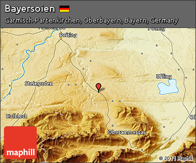 Physical 3D Map of Bayersoien