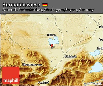Physical 3D Map of Hermannswiese