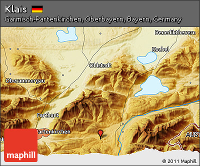Physical 3D Map of Klais