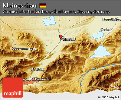 Physical 3D Map of Kleinaschau