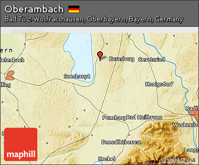 Physical 3D Map of Oberambach