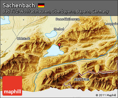 Physical 3D Map of Sachenbach