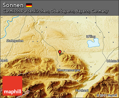 Physical 3D Map of Sonnen